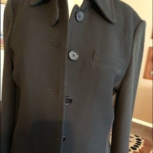 Ann Taylor black wool jacket size medium